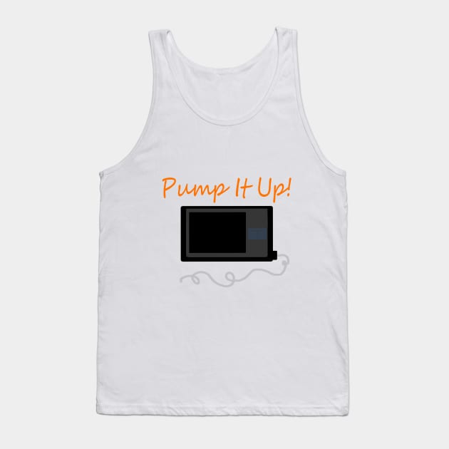 Pump It Up! Orange Tank Top by CatGirl101